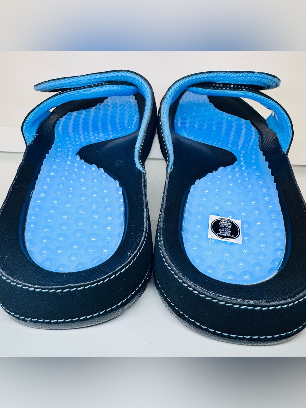 Jordan Hydro 5 Retro Slides Black University Blue Size 9 Brand New - Picture 6 of 13